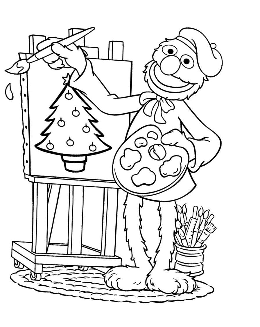 130 Elmo Coloring Page Ideas: Fun with the Furry Red Monster 43