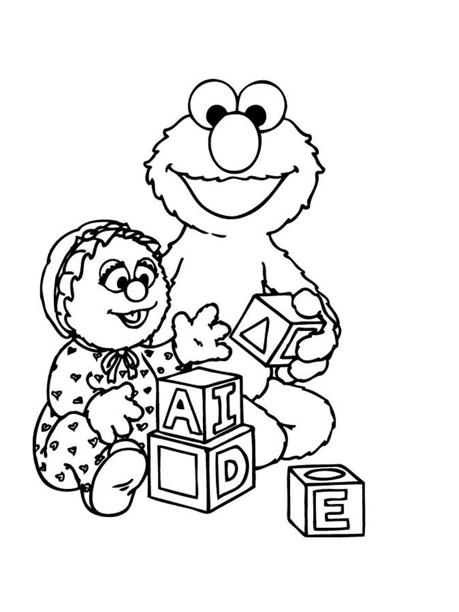 130 Elmo Coloring Page Ideas: Fun with the Furry Red Monster 49