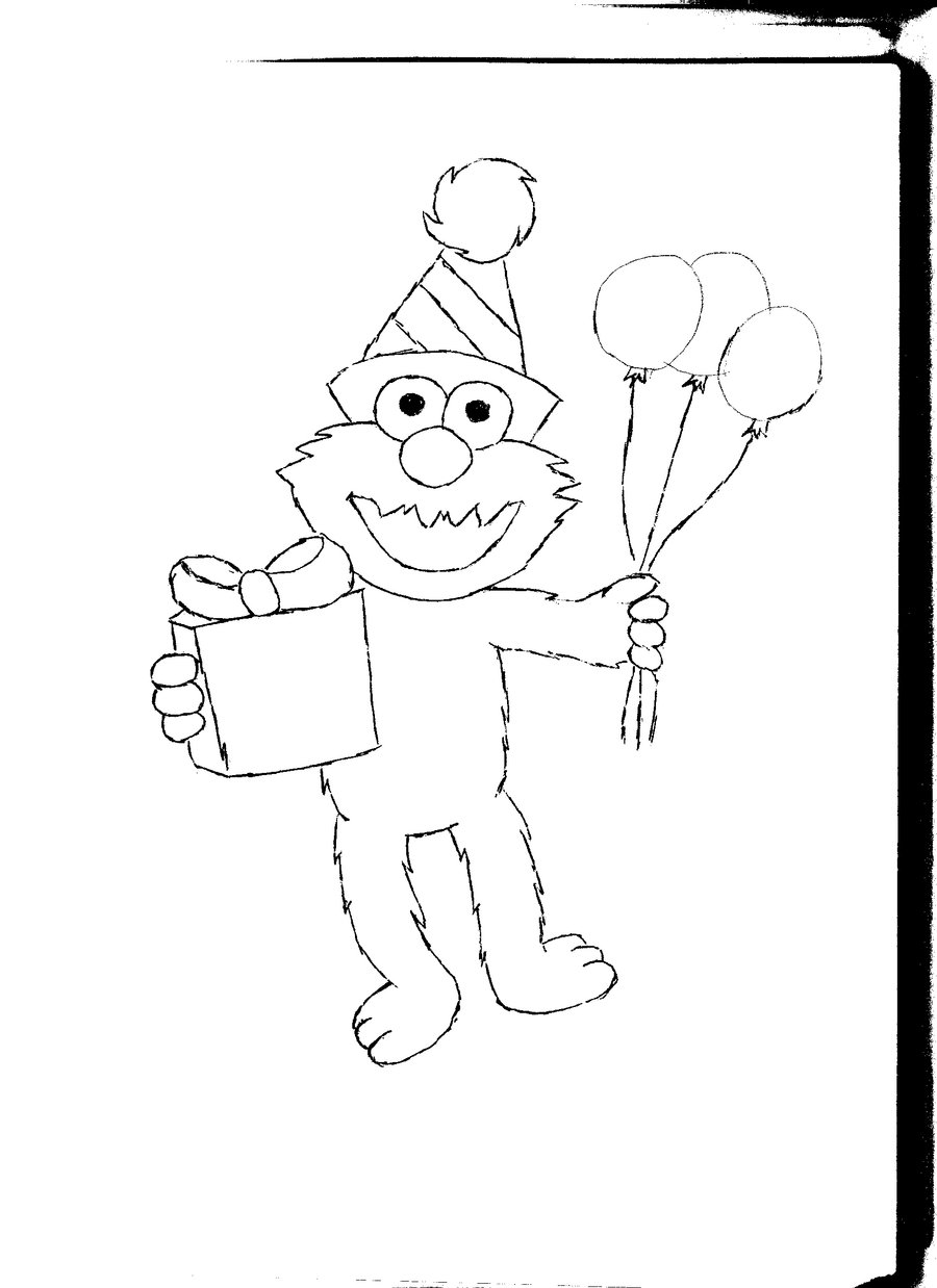 130 Elmo Coloring Page Ideas: Fun with the Furry Red Monster 55