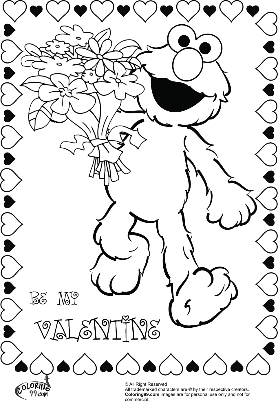 130 Elmo Coloring Page Ideas: Fun with the Furry Red Monster 67