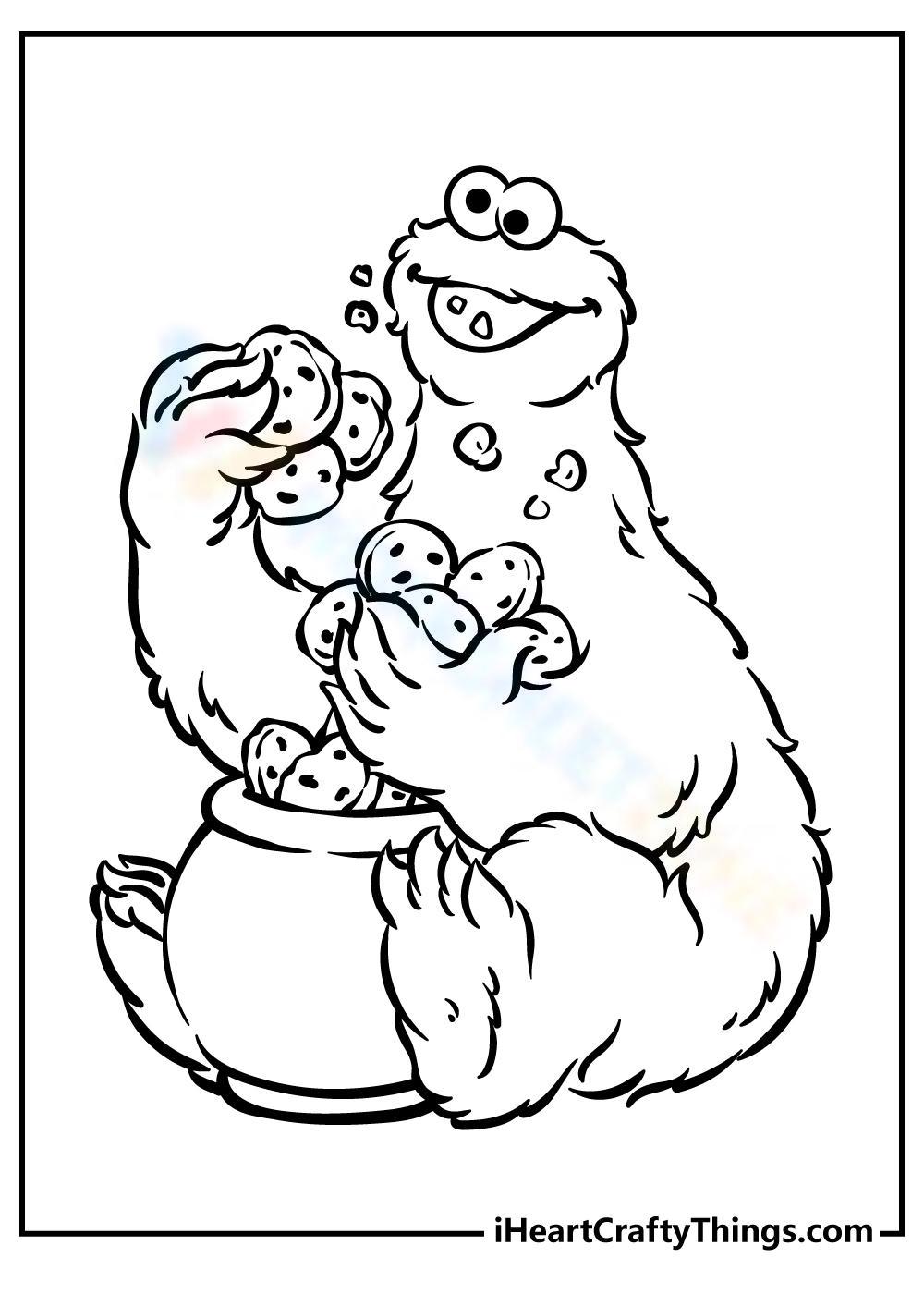 130 Elmo Coloring Page Ideas: Fun with the Furry Red Monster 79