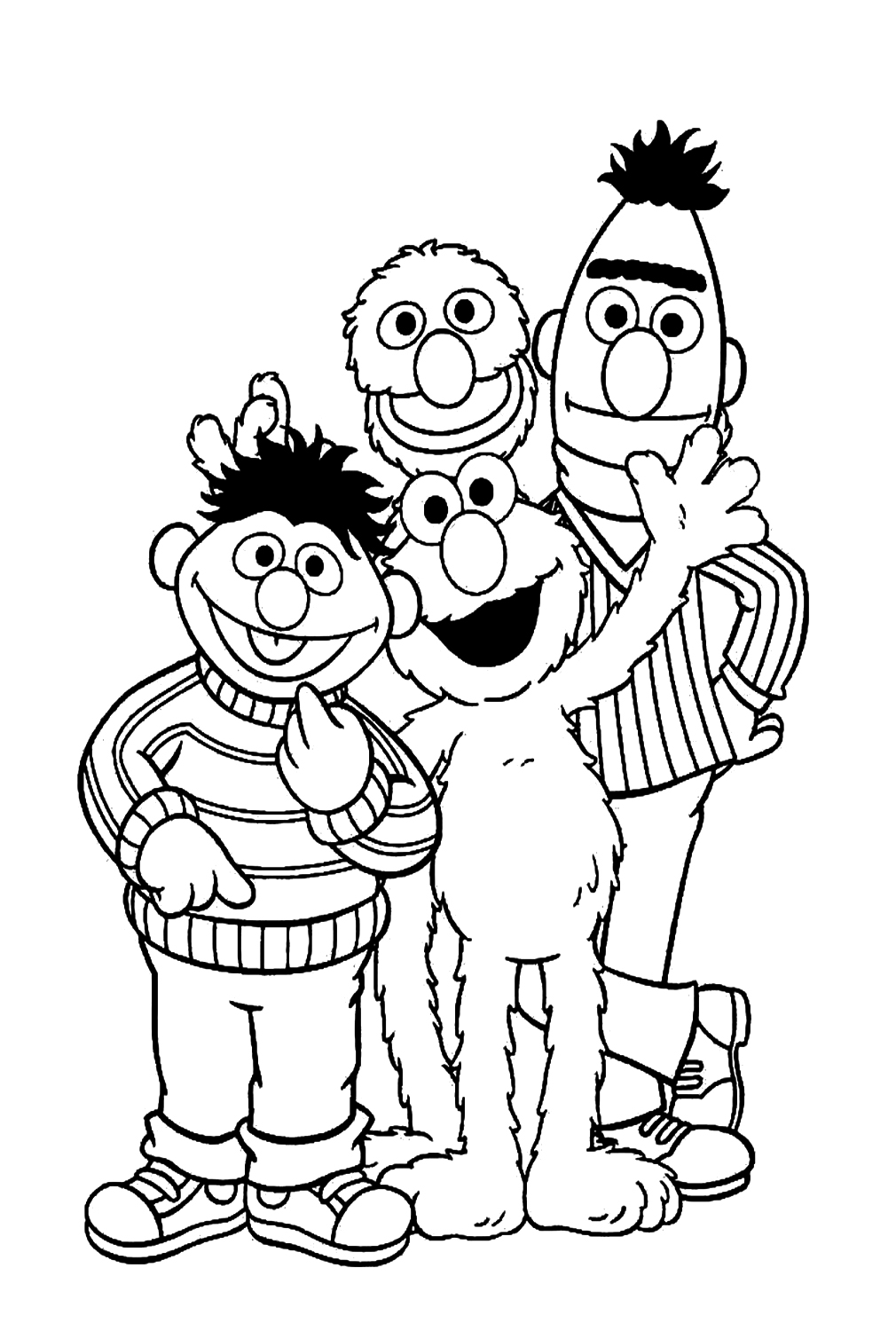 130 Elmo Coloring Page Ideas: Fun with the Furry Red Monster 84