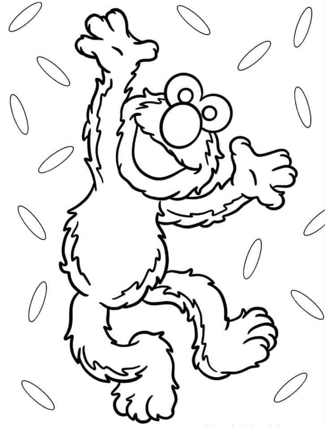 130 Elmo Coloring Page Ideas: Fun with the Furry Red Monster 86