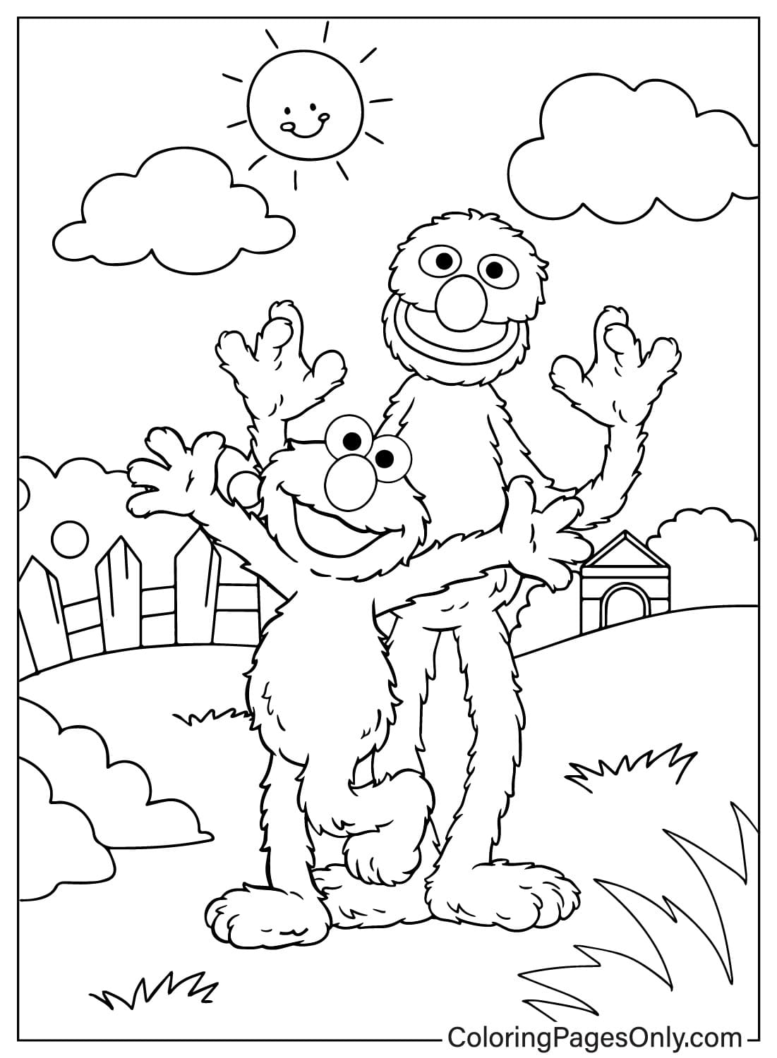 130 Elmo Coloring Page Ideas: Fun with the Furry Red Monster 91