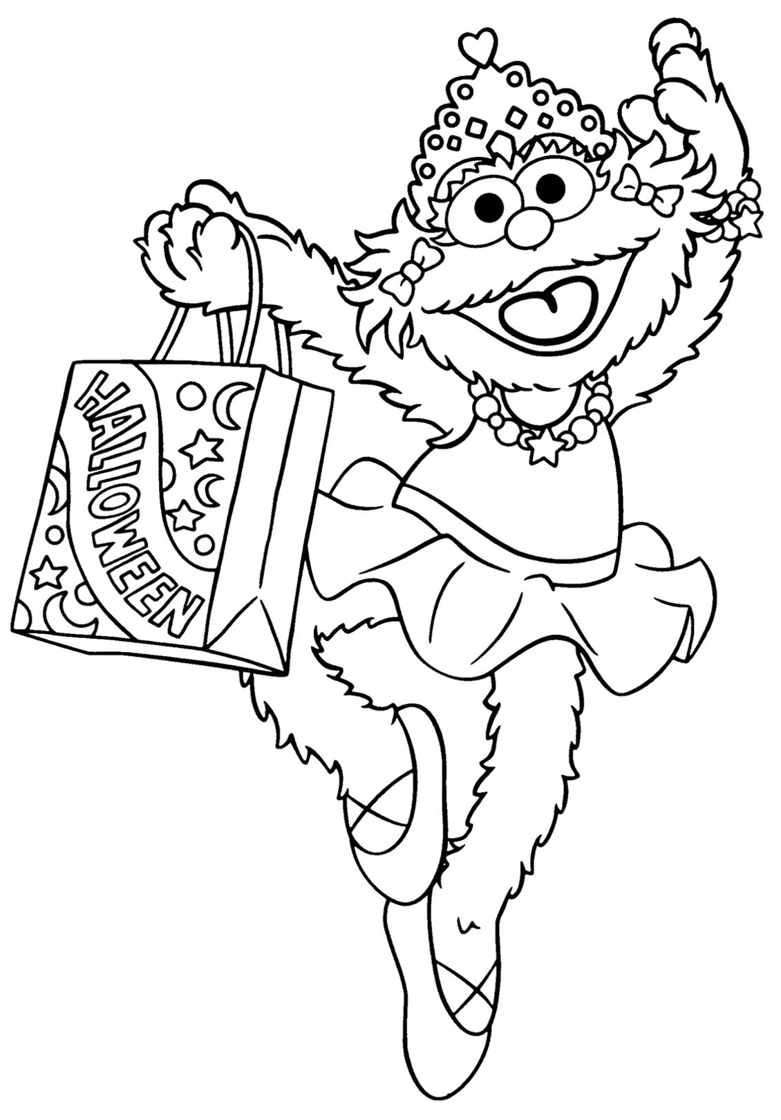 130 Elmo Coloring Page Ideas: Fun with the Furry Red Monster 97