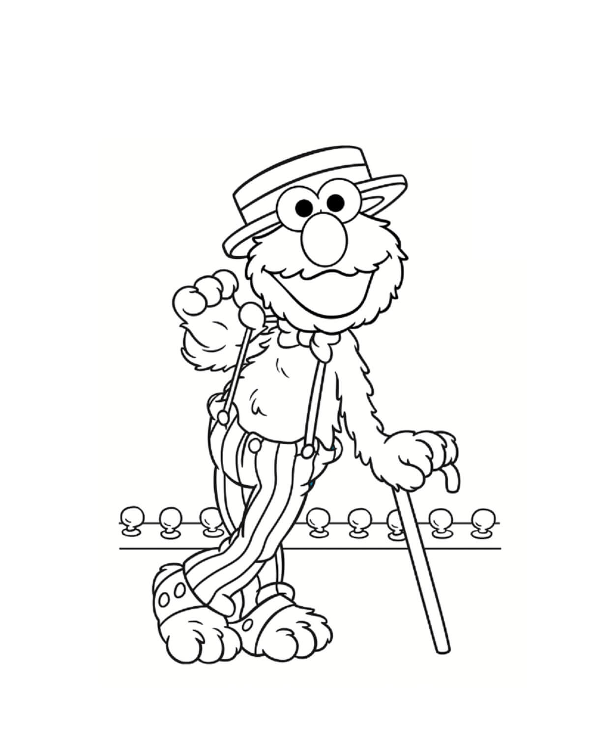 130 Elmo Coloring Page Ideas: Fun with the Furry Red Monster 98