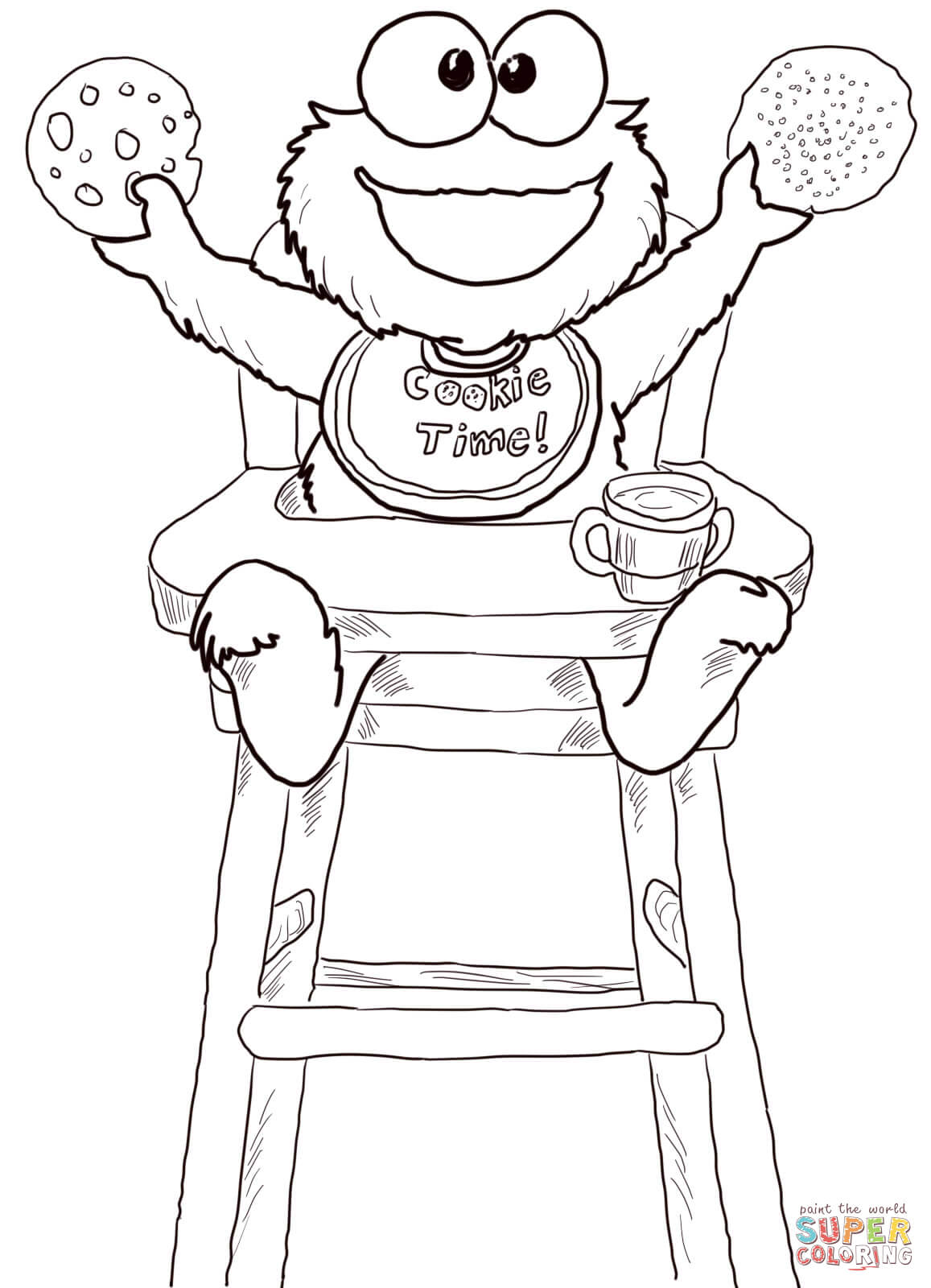 130 Elmo Coloring Page Ideas: Fun with the Furry Red Monster 99