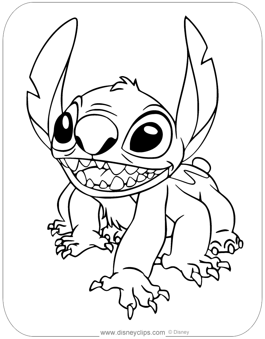 130 Stitch And Angel Coloring Pages FREE Printable 110