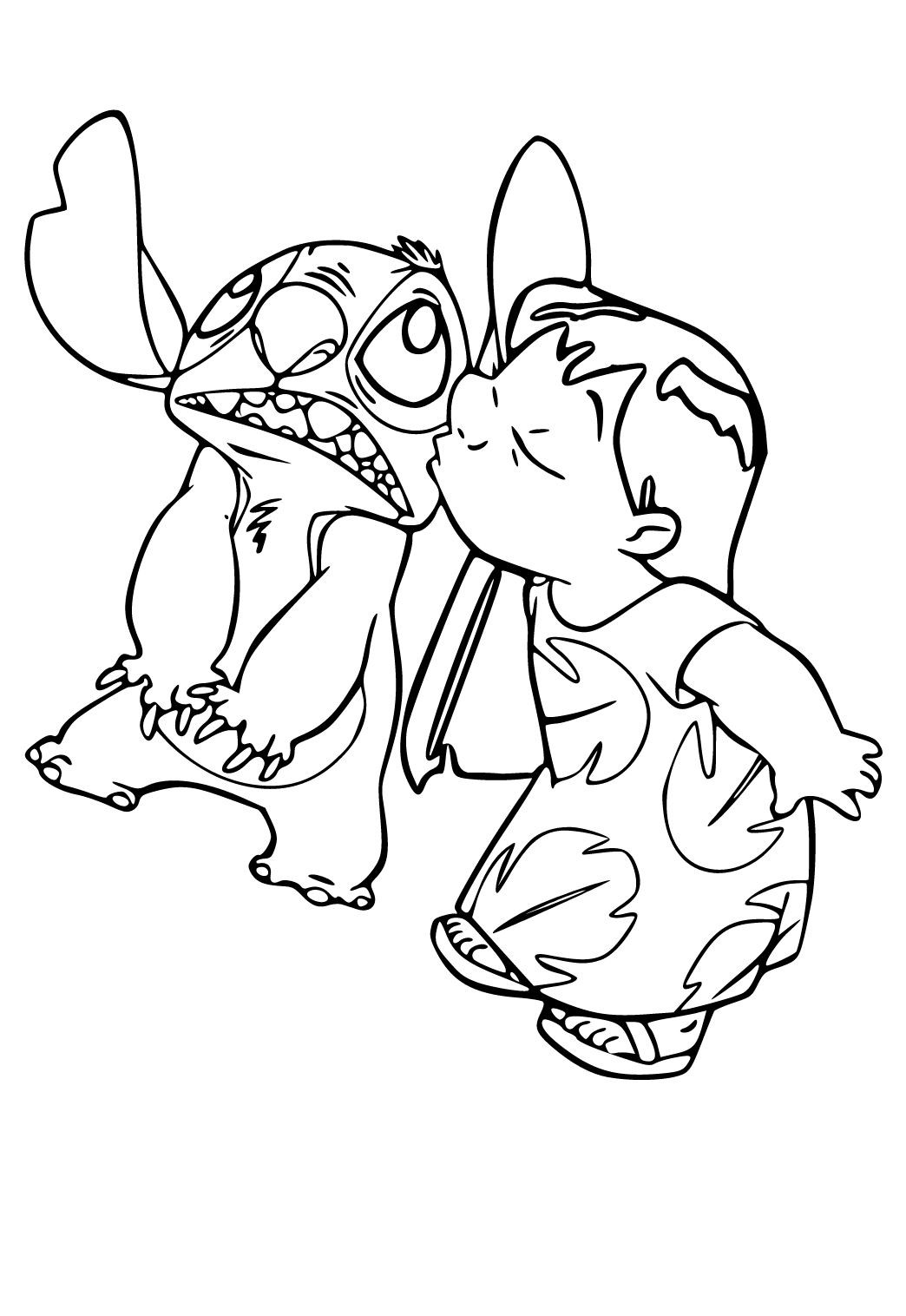 130 Stitch And Angel Coloring Pages FREE Printable 112