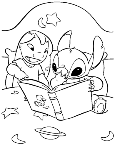 130 Stitch And Angel Coloring Pages FREE Printable 116