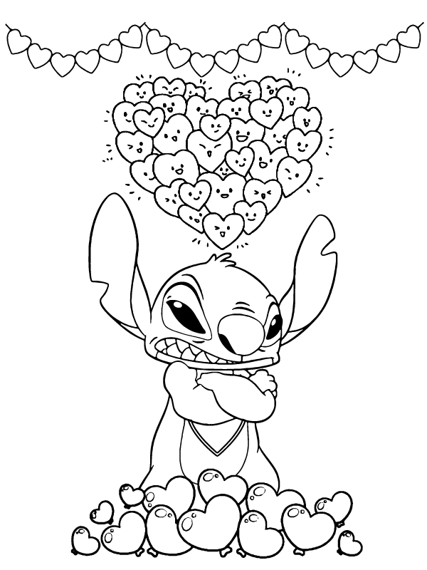 130 Stitch And Angel Coloring Pages FREE Printable 26