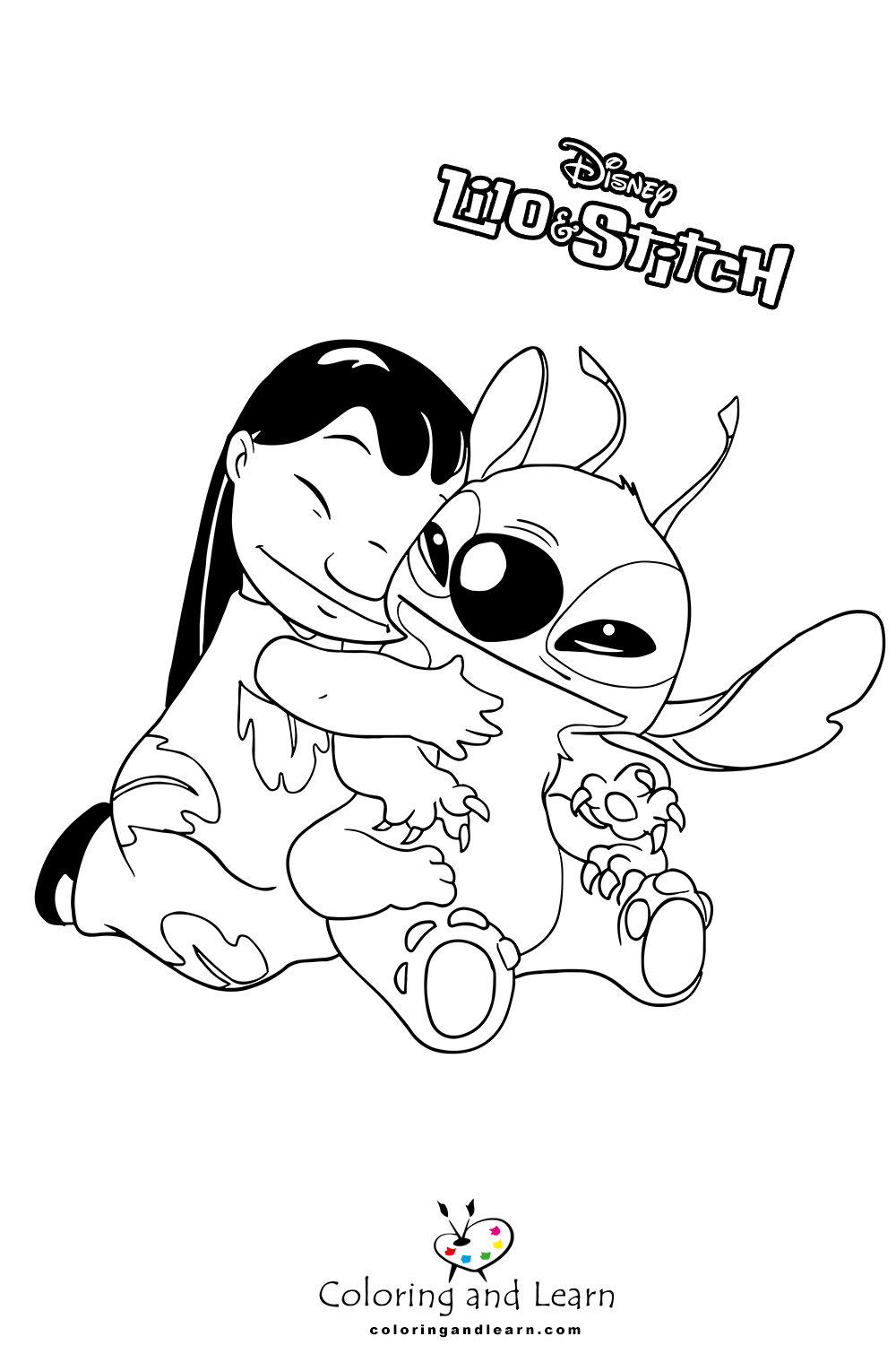 130 Stitch And Angel Coloring Pages FREE Printable 29