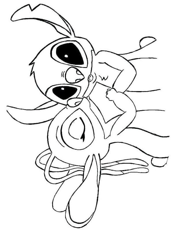 130 Stitch And Angel Coloring Pages FREE Printable 47