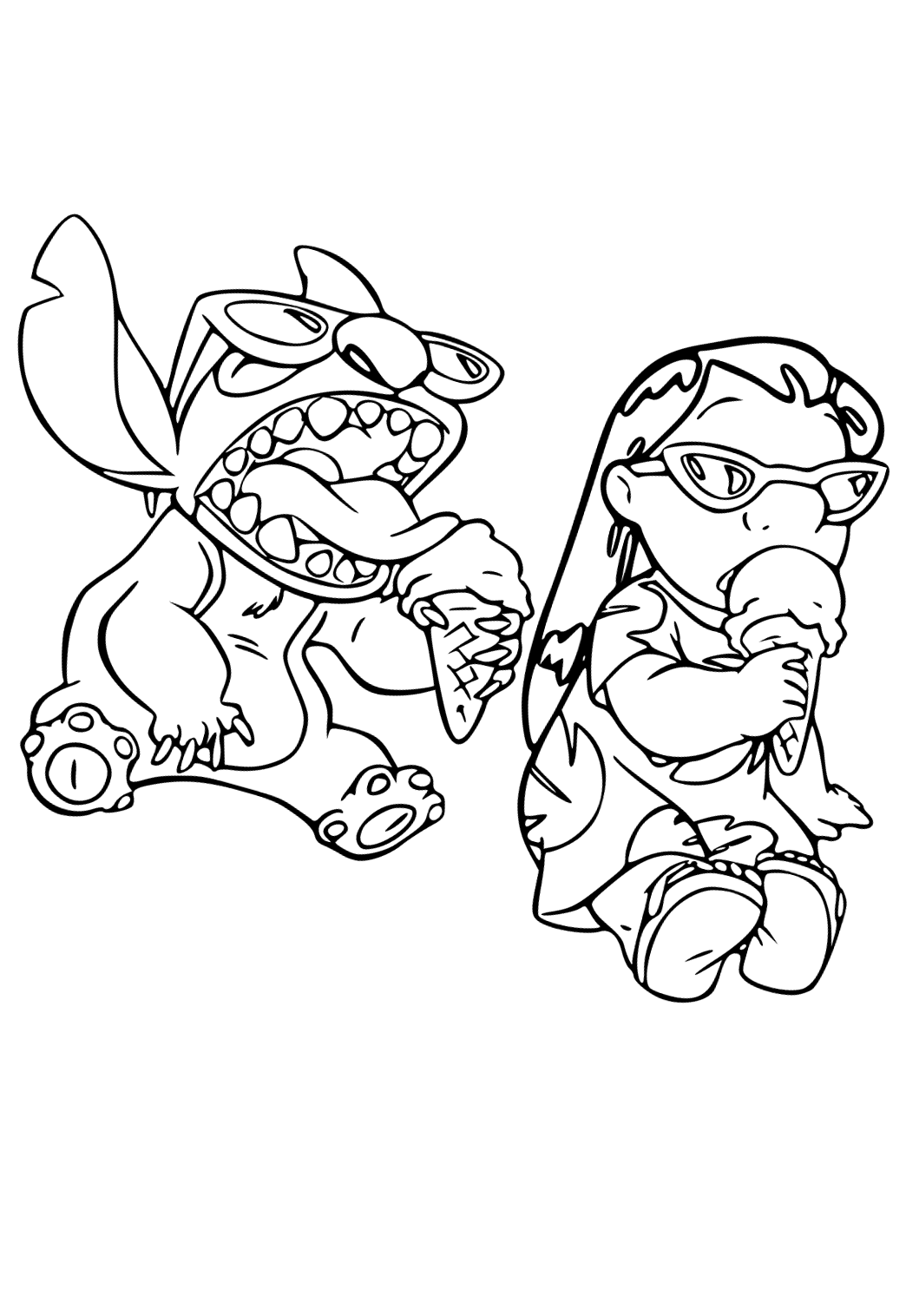 130 Stitch And Angel Coloring Pages FREE Printable 50