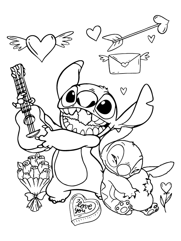 130 Stitch And Angel Coloring Pages FREE Printable 53