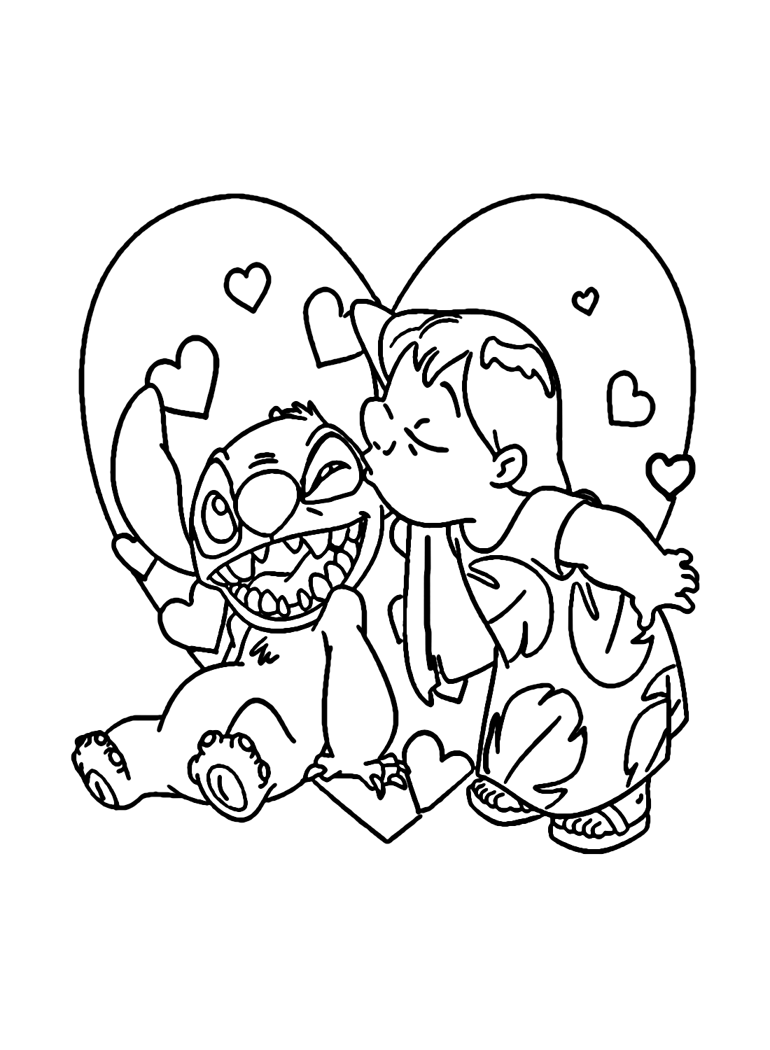 130 Stitch And Angel Coloring Pages FREE Printable 57