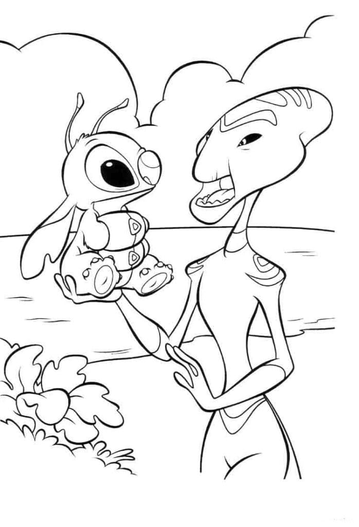 130 Stitch And Angel Coloring Pages FREE Printable 58