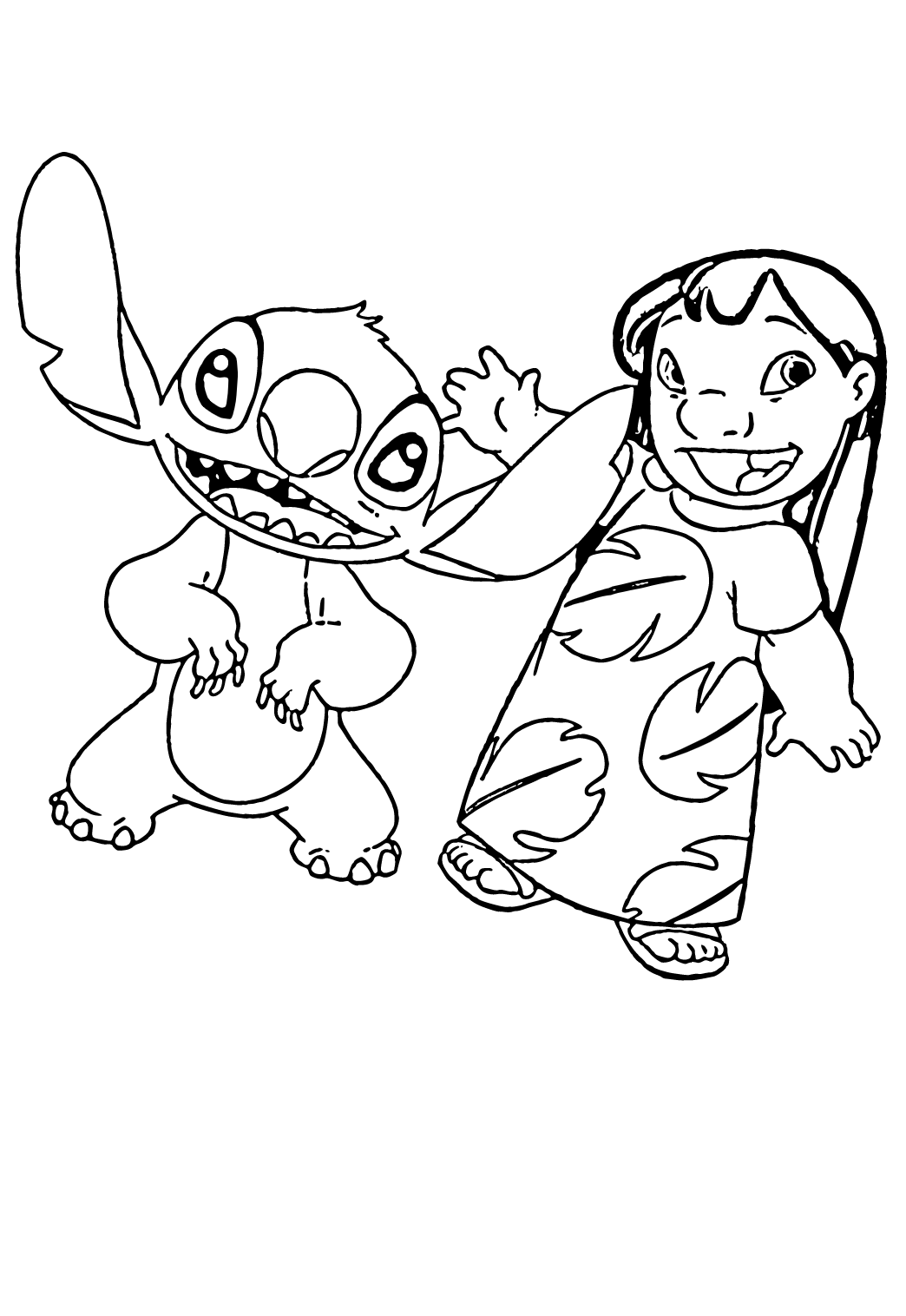 130 Stitch And Angel Coloring Pages FREE Printable 60