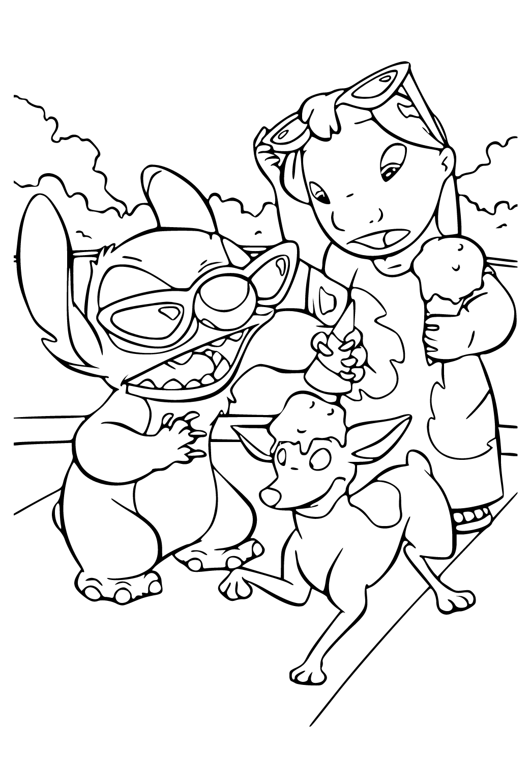 130 Stitch And Angel Coloring Pages FREE Printable 75