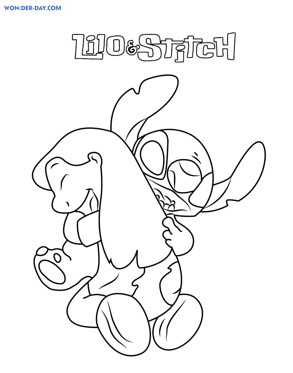 130 Stitch And Angel Coloring Pages FREE Printable 81