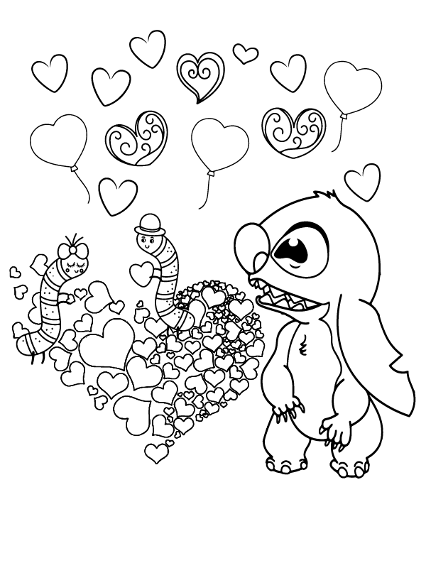 130 Stitch And Angel Coloring Pages FREE Printable 98