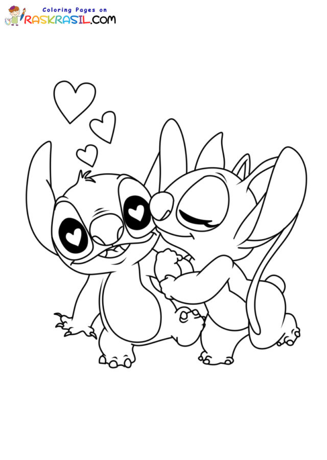 130 Stitch And Angel Coloring Pages FREE Printable 99