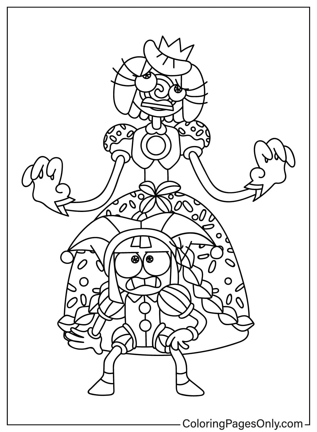 130+ The Amazing Digital Circus Coloring Pages Printable 103