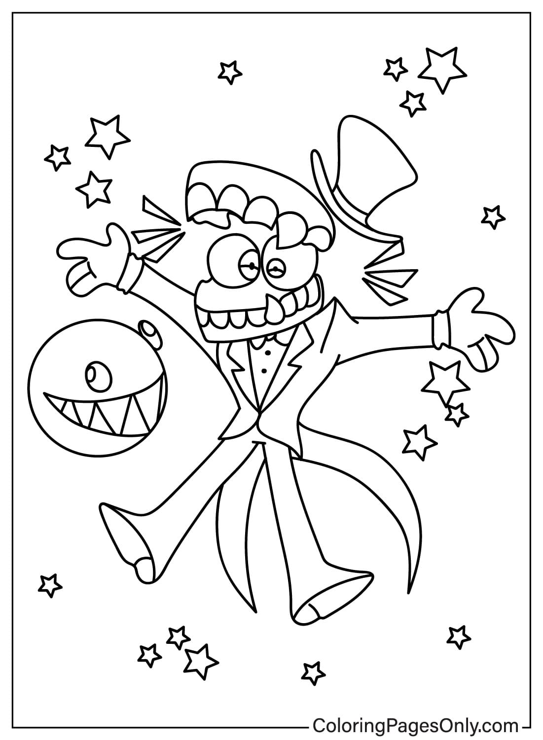 130+ The Amazing Digital Circus Coloring Pages Printable 129