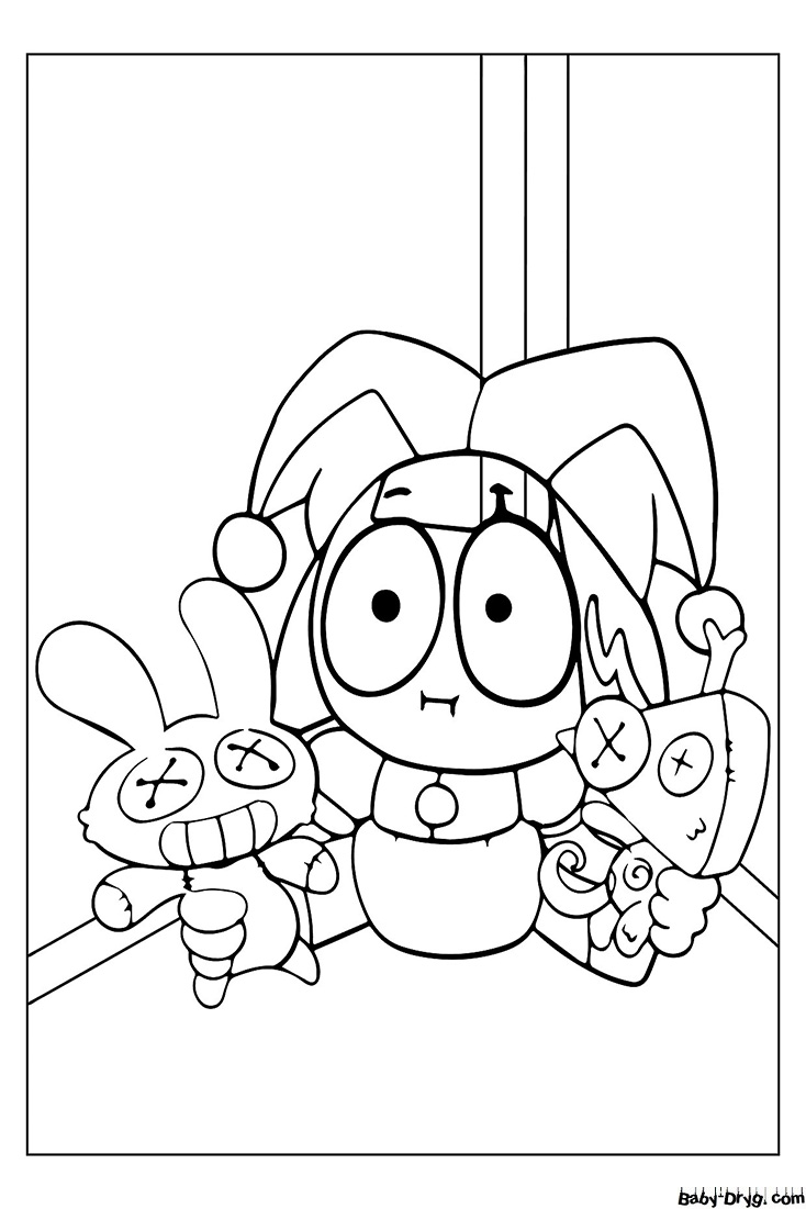 130+ The Amazing Digital Circus Coloring Pages Printable 47