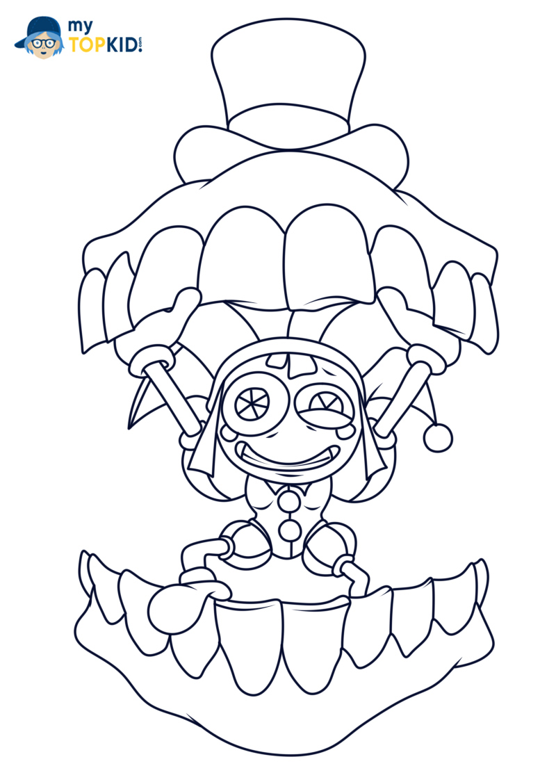 130+ The Amazing Digital Circus Coloring Pages Printable 62