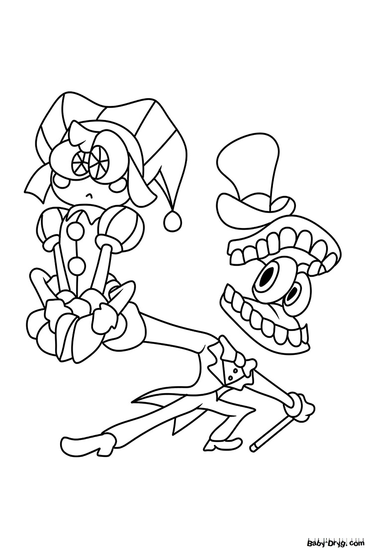 130+ The Amazing Digital Circus Coloring Pages Printable 79