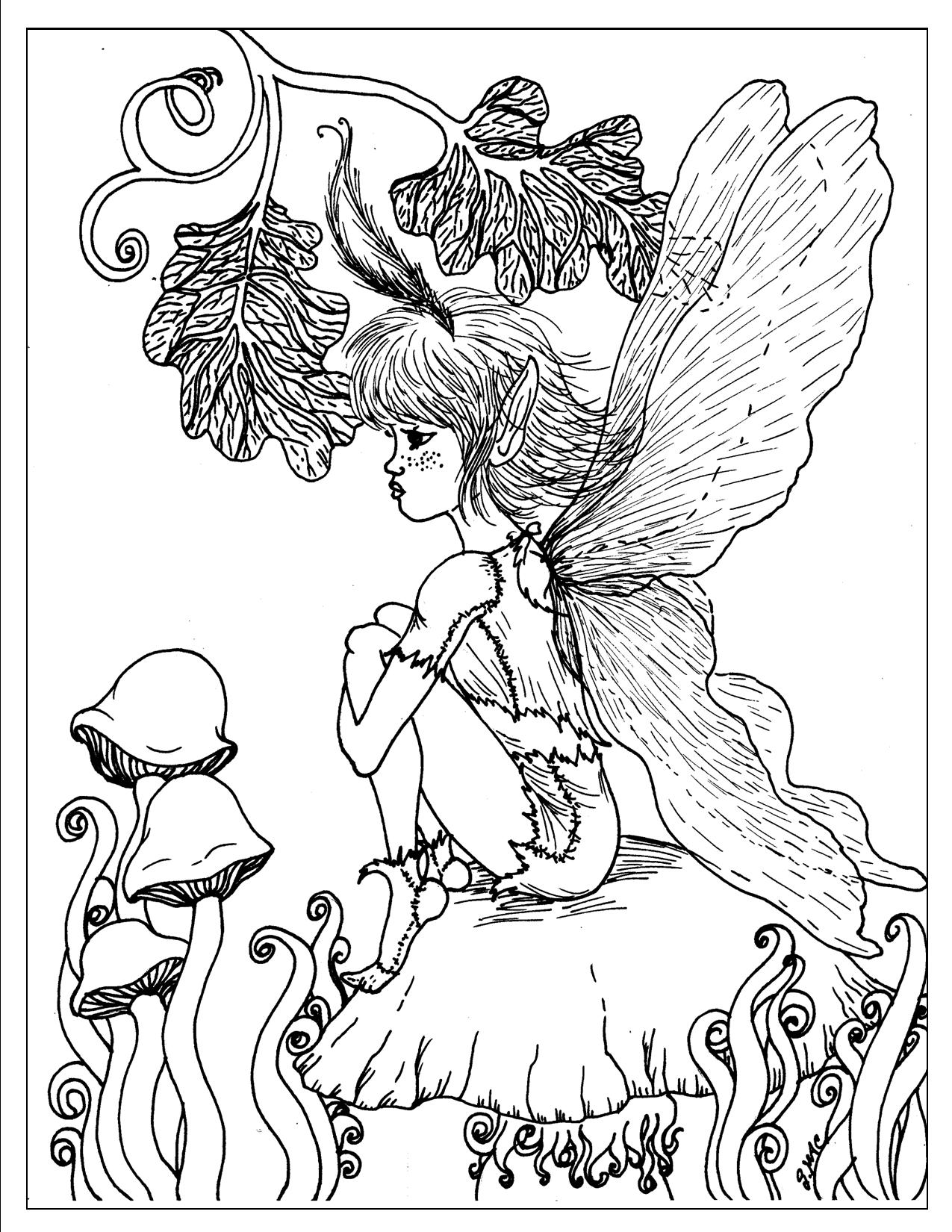 132 Fantasy Coloring Pages Printable 10