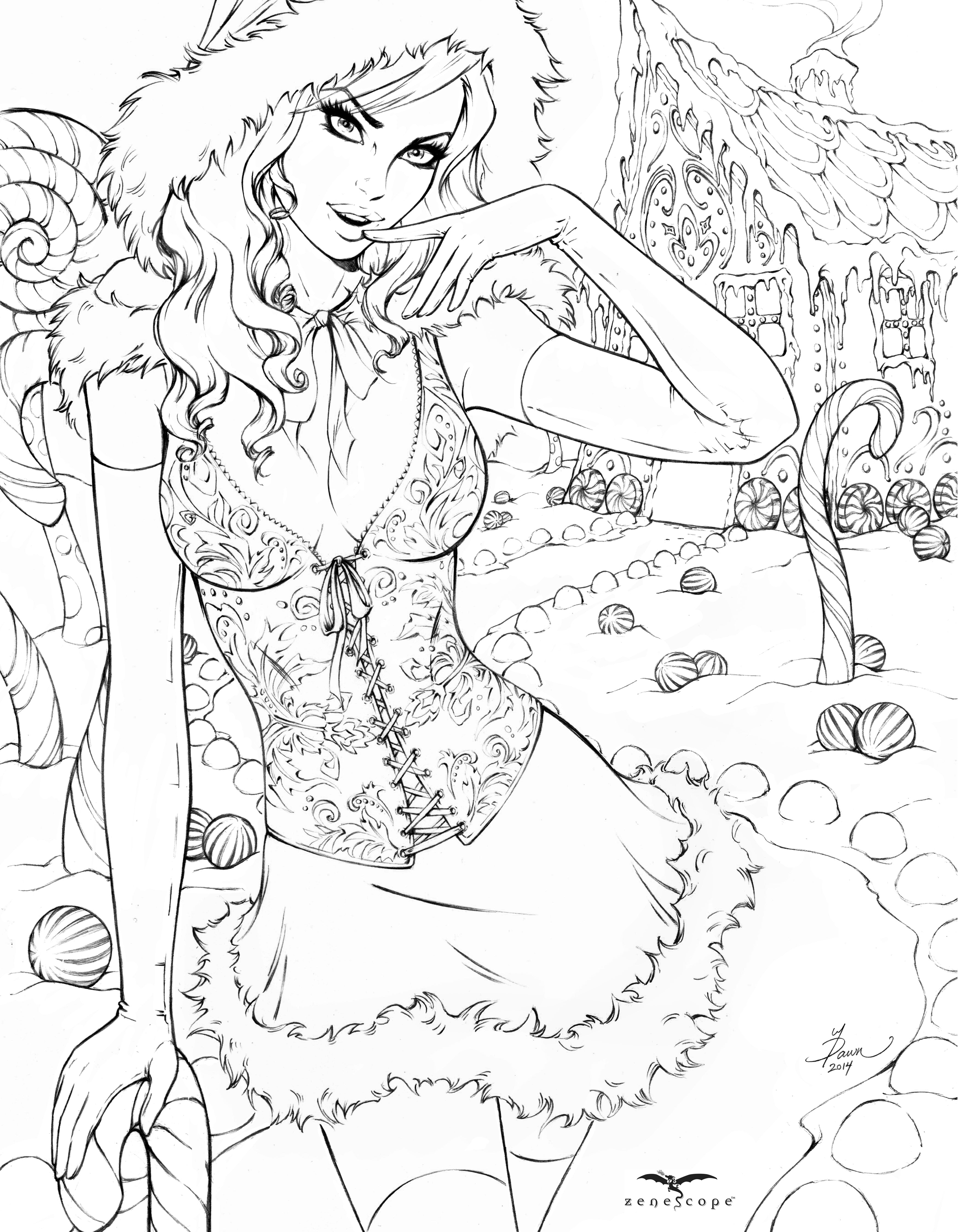 132 Fantasy Coloring Pages Printable 100