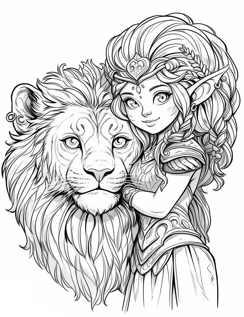 132 Fantasy Coloring Pages Printable 111