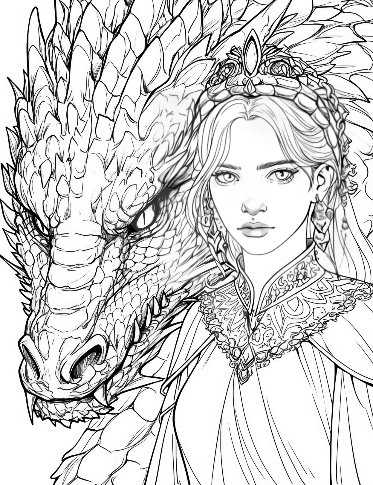 132 Fantasy Coloring Pages Printable 119