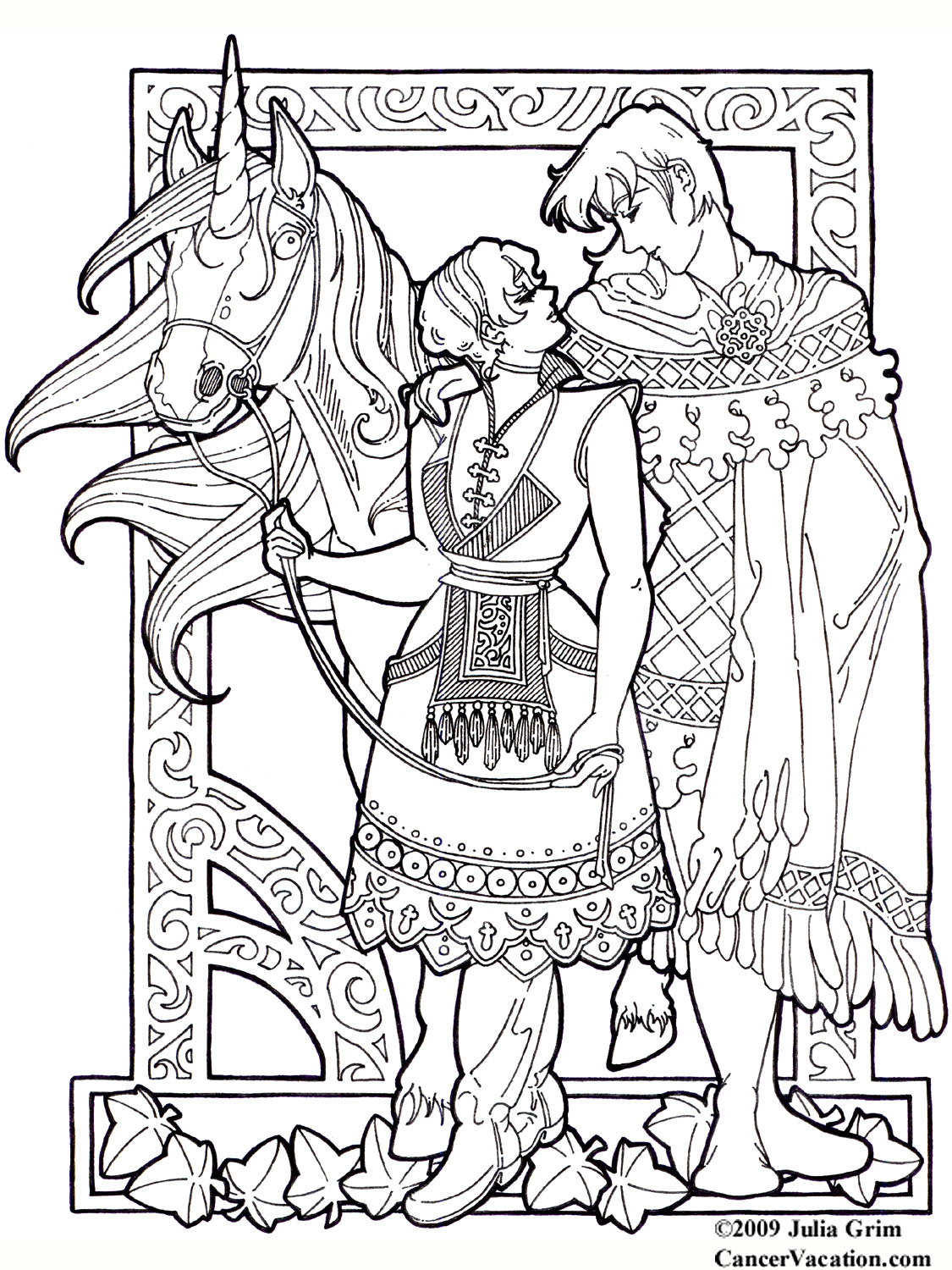 132 Fantasy Coloring Pages Printable 14