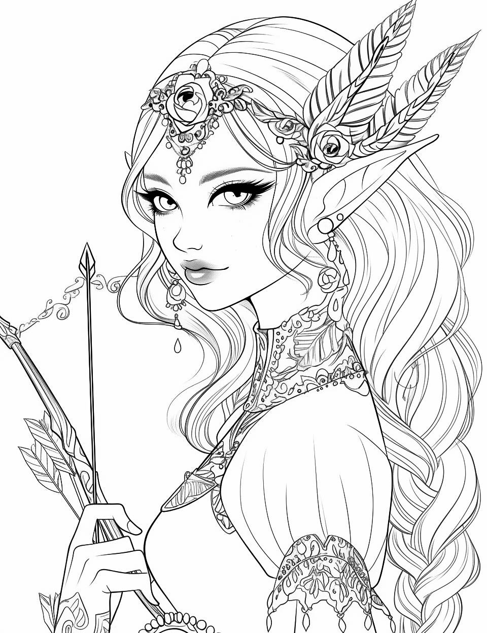 132 Fantasy Coloring Pages Printable 16