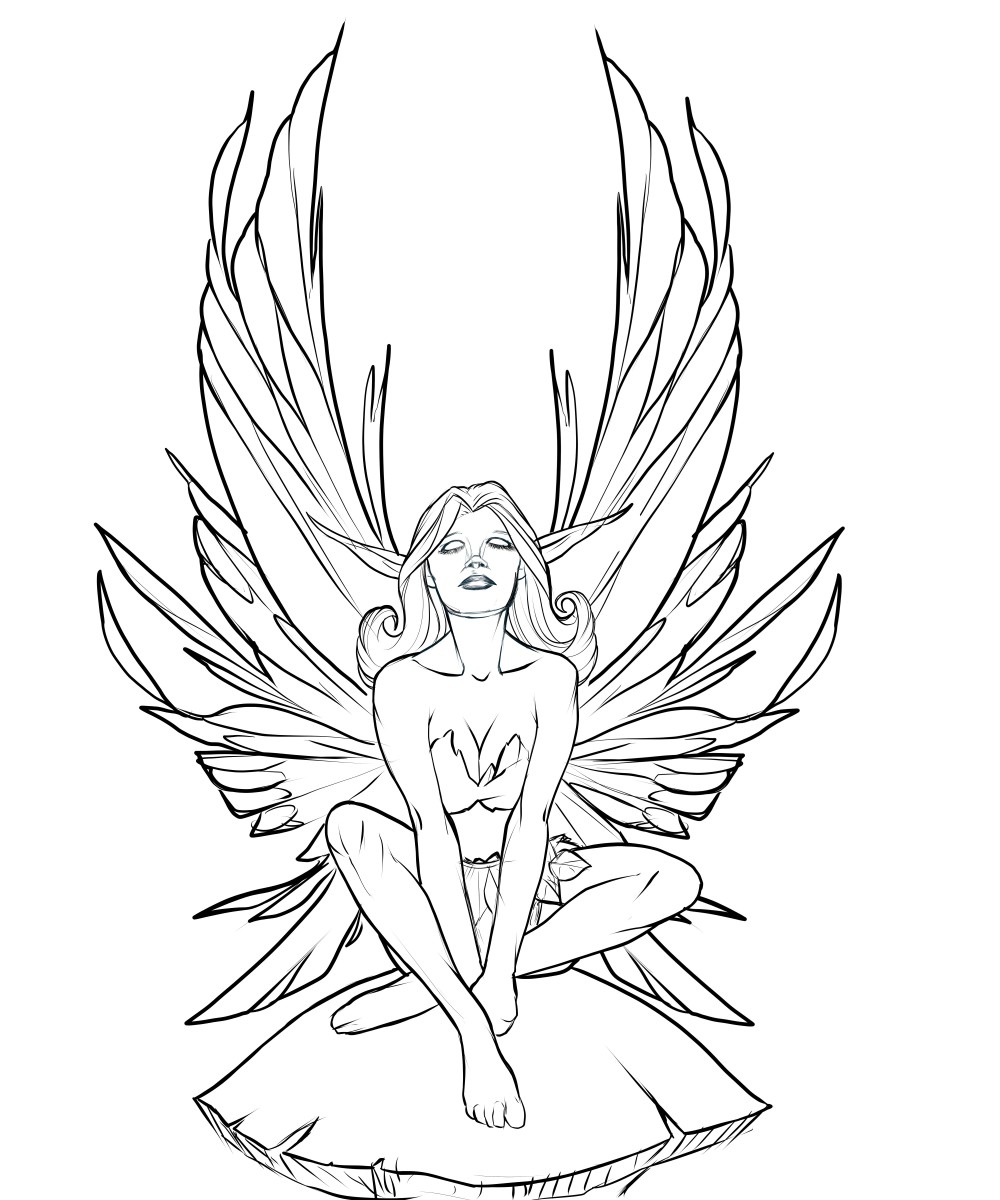 132 Fantasy Coloring Pages Printable 2