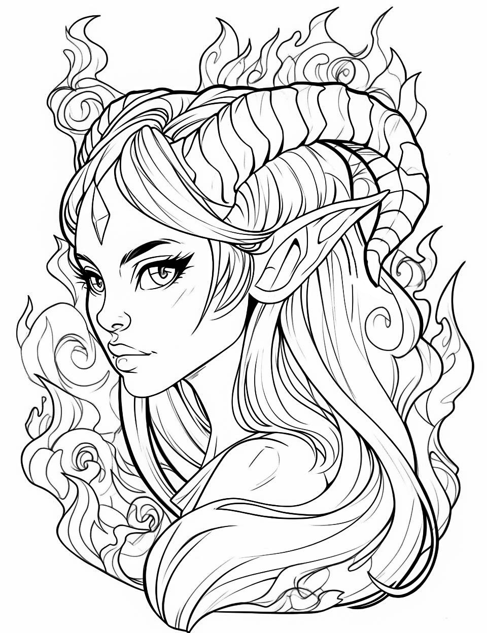 132 Fantasy Coloring Pages Printable 30