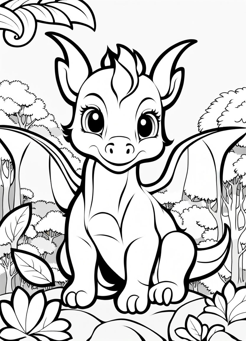 132 Fantasy Coloring Pages Printable 4