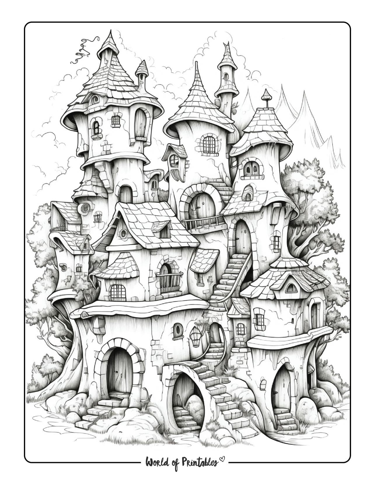 132 Fantasy Coloring Pages Printable 42