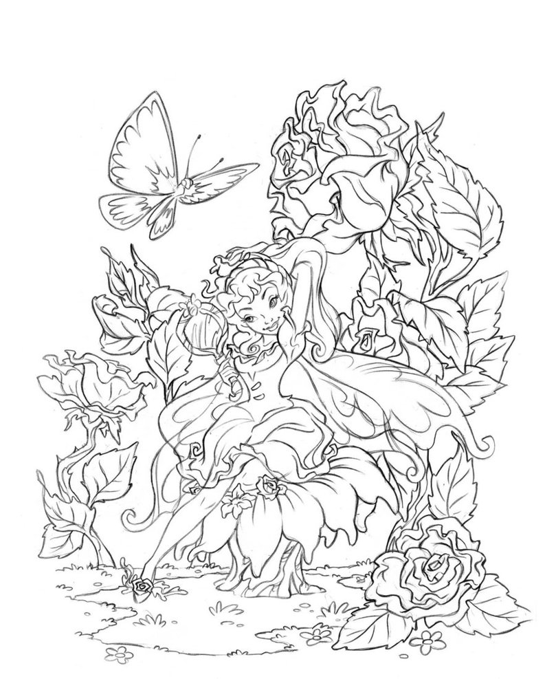 132 Fantasy Coloring Pages Printable 44