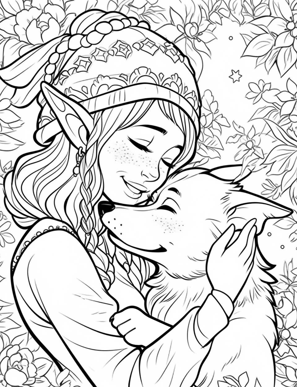 132 Fantasy Coloring Pages Printable 48