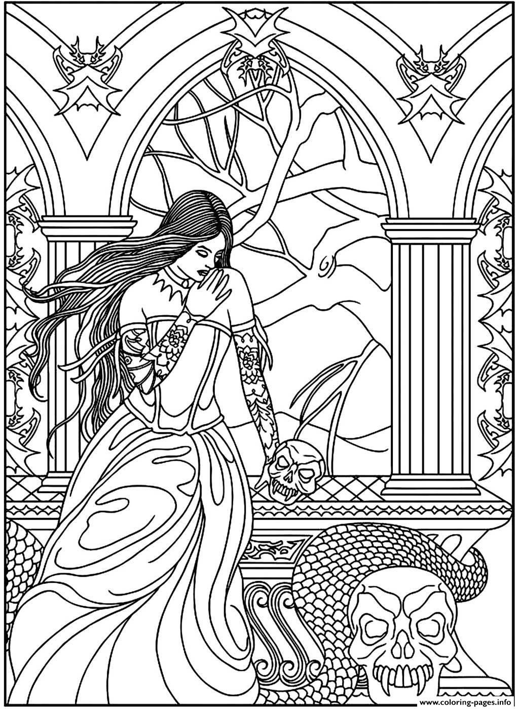 132 Fantasy Coloring Pages Printable 5