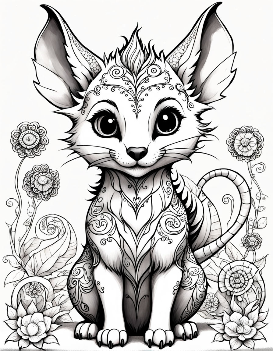 132 Fantasy Coloring Pages Printable 70