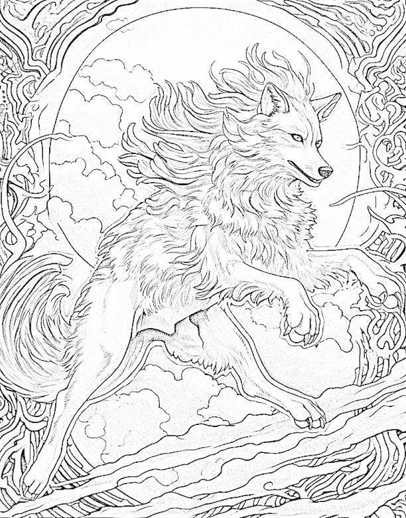 132 Fantasy Coloring Pages Printable 87