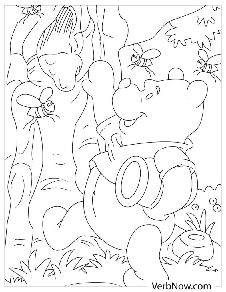 139 Winnie The Pooh Coloring Pages FREE Printable 10