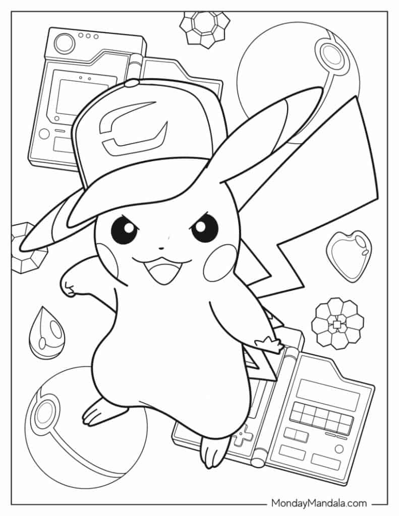 140+ Cute Pokemon Card Coloring Pages Printable 103