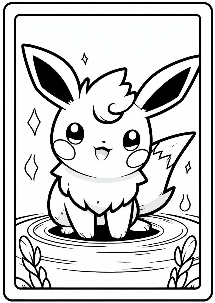 140+ Cute Pokemon Card Coloring Pages Printable 105