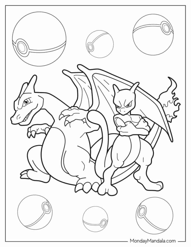 140+ Cute Pokemon Card Coloring Pages Printable 17